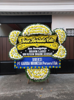 Papan Bunga Duka di Tebing Tinggi Timur