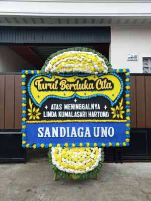Papan Bunga Duka di Tebing Tinggi Timur